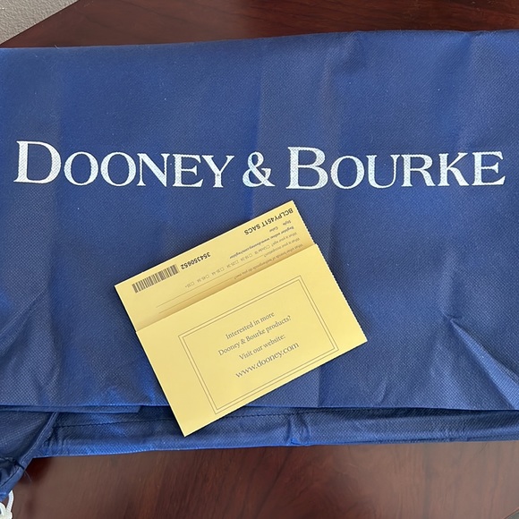 Dooney & Bourke Brown Croc Embossed Layla Tote - Picture 11 of 11